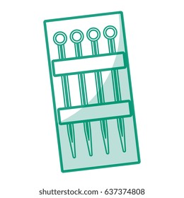 sewing Pins isolated icon