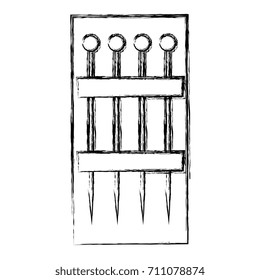 sewing pins set isolated icon