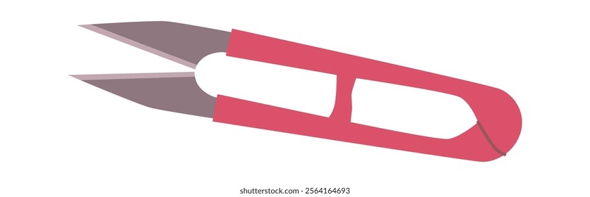 Sewing pliers supply vector illustration