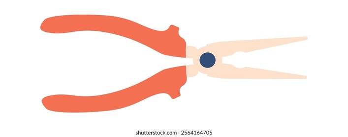 Sewing pliers tool vector illustration