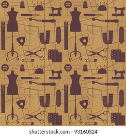 Sewing related seamless background 1