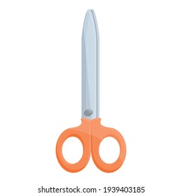 Sewing scissors icon. Cartoon of Sewing scissors vector icon for web design isolated on white background
