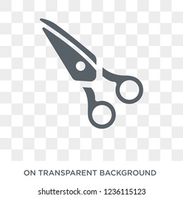 Sewing scissors icon. Sewing scissors design concept from Sew collection. Simple element vector illustration on transparent background.