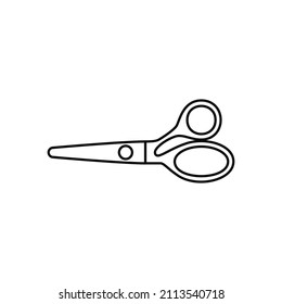 Sewing Scissors Icon Isolated On White Background. Vector Illustration.