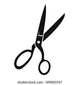 Sewing Scissors Icon. Simple Illustration Of Sewing Scissors Vector Icon For Web