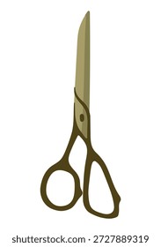 Nähen Schere Illustration. Maßschneidewerkzeug. Vektor.