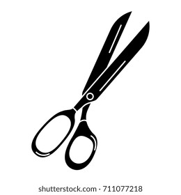 sewing scissors isolated icon