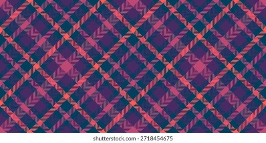 Nähen nahtlose Hintergrundmuster, Baby-Check plaid Vektor. Graph Tartan Stoff Textur Textil in türkisen und violetten Farben Palette.