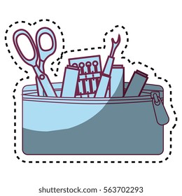 Sewing set isolated icon