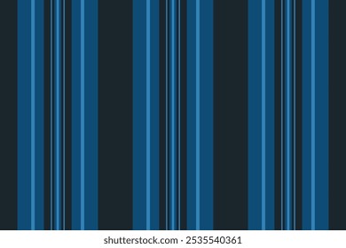 Fondo de la raya de la textura de costura, tela del patrón de la cuerda. Las líneas de Vector sin costuras adolescentes Vertical en la paleta de colores cian y oscuros.