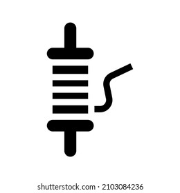Sewing Thread icon isolated on white background