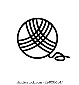 Sewing thread icon vector design template