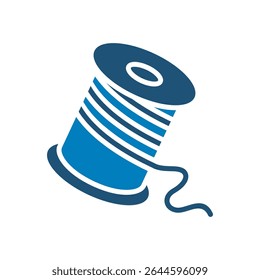 Sewing thread icon vector design in trendy style