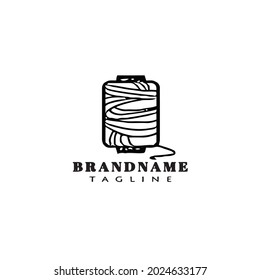 sewing thread logo icon design template modern vector illustration