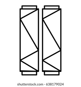 Sewing thread rolls icon