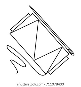 sewing thread tubes with needle