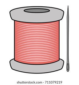 sewing thread tubes with needle