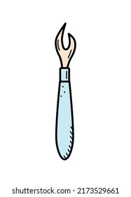 Sewing tool, craft and hobby item, vector illustration