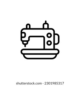 sewing tool icon with black color