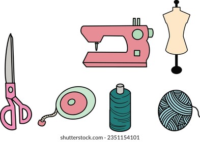 sewing tool Illustration, high quality