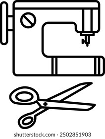 Sewing Tools Icon Design For Personal and Commerial Use