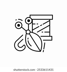sewing tools icon sign vector