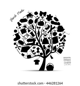 Sewing tree, sketch for your design