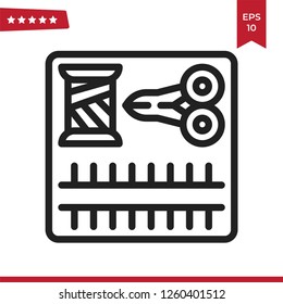 Sewing vector icon