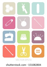 Sewing vector icons
