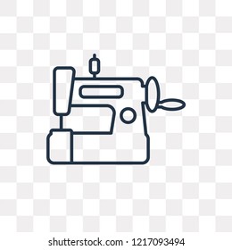 Sewing vector outline icon isolated on transparent background, high quality linear Sewing transparency concept can be used web and mobile