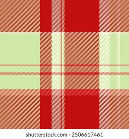 Sewing vector texture seamless, victorian plaid background tartan. Ornamental pattern fabric check textile in red and light colors palette.