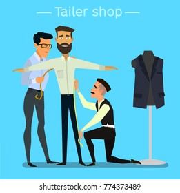 Sewing workshop.The characters in the production among. The concept of small business