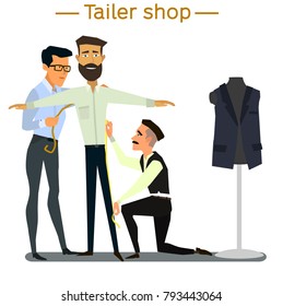 Sewing workshop.The characters in the production among. The concept of small business
