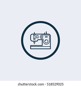 Sewing-machine vector sketch icon isolated on background. Hand drawn Sewing-machine icon. Sewing-machine sketch icon for infographic, website or app.