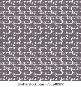 Sewn pattern with geometric motif. Monochrome. Abstract vector.
