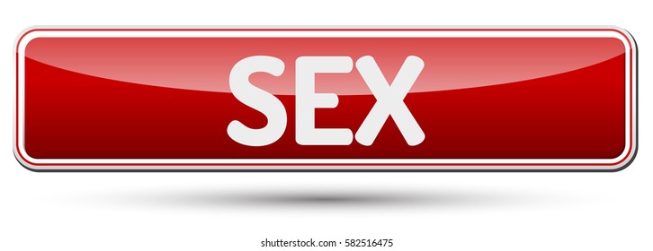 SEX - Abstract beautiful button with text.