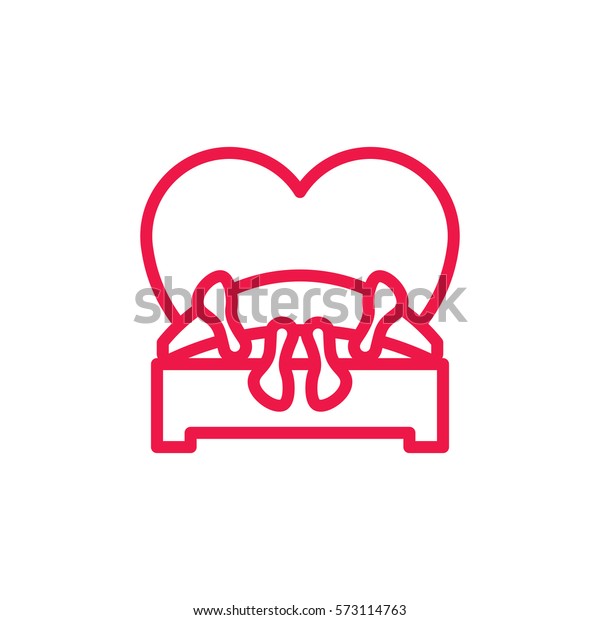 Sex Bed Thin Line Red Icon Stock Vector Royalty Free 573114763 Shutterstock 7971