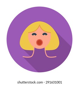 Sex doll. Flat vector icon for mobile and web applications. Vector illustration.