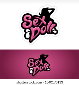 Sex Doll Logo Stock Vector (Royalty Free) 1340170133