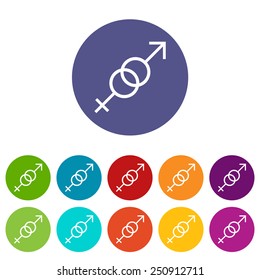 Sex flat icon