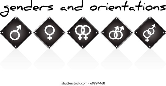 Sex Genders Symbols Stock Vector Royalty Free 69994468 Shutterstock 4849