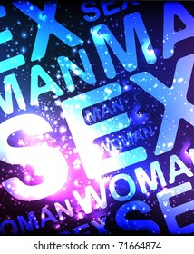 Sex glowing background