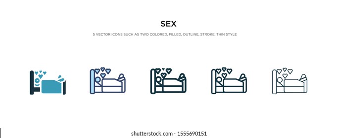 sex icon in different style vector illustration. two colored and black sex vector icons designed in filled, outline, line and stroke style can be used for web, mobile, ui