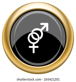 Sex icon. Internet button on white  background. EPS10 Vector. 