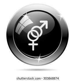 Sex icon. Internet button on white background. EPS10 vector 