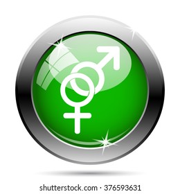 Sex icon. Internet button on white background. EPS10 vector.