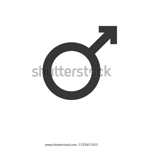 Sex Icon Male Vector Illustration Isolated Stock Vector Royalty Free