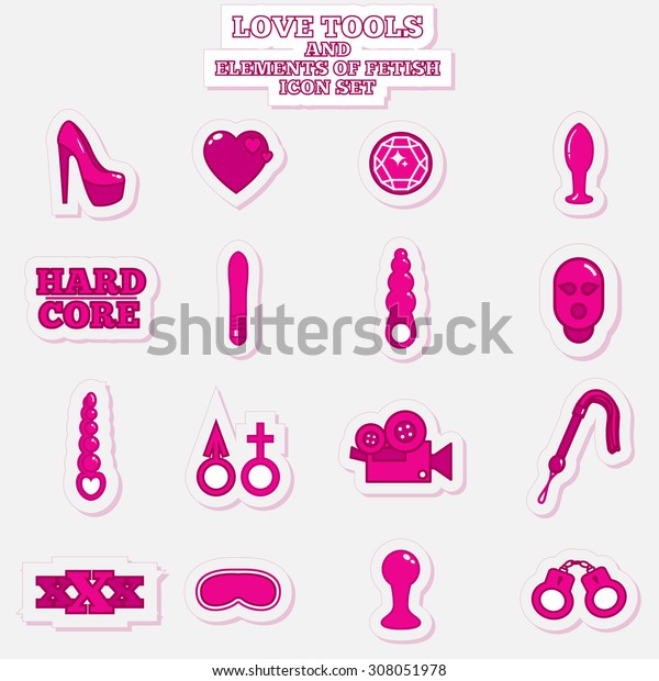 Sex Icons That Can Be Used Vetor Stock Livre De Direitos 308051978 Shutterstock 7395