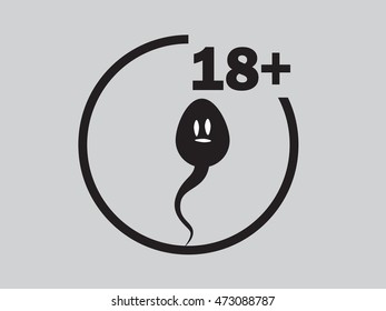 Sex life 18+.Vector