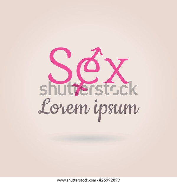 Sex Logo Template Editable Vector Intimate Stock Vector Royalty Free 426992899